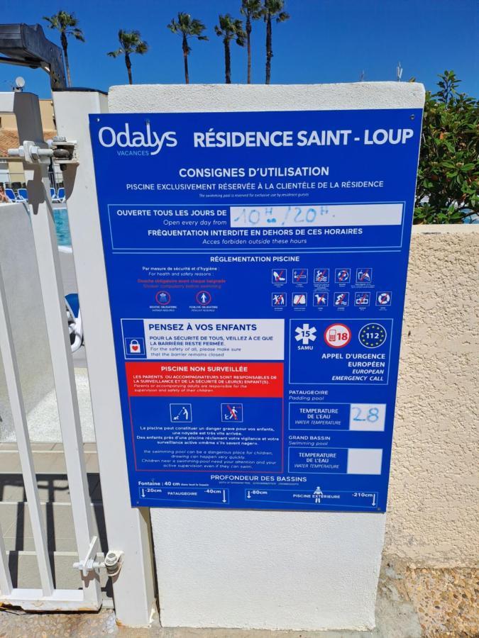 Studio Climatise Box 5 G Residence Odalys Saint Loup, Piscine ,Parking Prive Et Superette 25 Agde Exterior photo